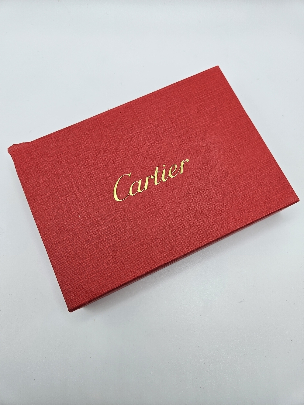 Authentic Cartier Red Logo Magnetic Storage Gift Box 5.6" x 4" x 1.1"